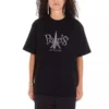Tricou unisex cu guler rotund și imprimeu Paris, negru 594599TGV661000