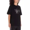 Tricou unisex cu guler rotund și imprimeu Paris, negru 594599TGV661000