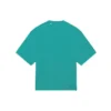 Tricou unisex cu mânecă scurtă, albastru, cu logo mozaic, litere BB, găuri largi și aspect uzat 651795TKVF53660