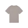Tricou unisex cu mânecă scurtă, clasic retro, cu logo estompat și decupaje, gri 661705TKVD58174
