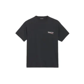 Tricou unisex cu mânecă scurtă, croială lejeră și logo, negru 556150TAV441000