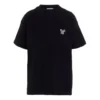 Tricou unisex cu mânecă scurtă și broderie, negru 612965TIVD31000