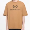 Tricou unisex cu mânecă scurtă și imprimeu BB, de culoare kaki 578139TEV529610