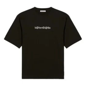 Tricou unisex cu mânecă scurtă și logo clasic, negru 620941TIV501070