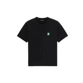 Tricou unisex cu mânecă scurtă pentru bărbați, negru, cu imprimeu logo Balenciaga 594579THV631000