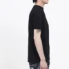 Tricou unisex cu mânecă scurtă pentru bărbați, negru, cu imprimeu logo Balenciaga 594579THV631000