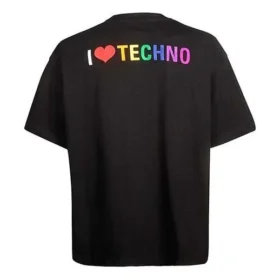 Tricou unisex cu mânecă scurtă Tech, negru 556133TDV201000