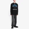 Tricou unisex cu mâneci lungi și imprimeu al trupei germane Rammstein, negru 651796TLV511000