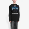 Tricou unisex cu mâneci lungi și imprimeu al trupei germane Rammstein, negru 651796TLV511000