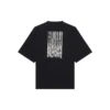 Tricou unisex FW21 cu imprimeu și guler rotund, negru 661715TKVE51070