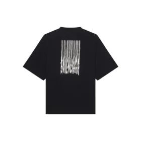 Tricou unisex FW21 cu imprimeu și guler rotund, negru 661715TKVE51070