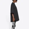 Tricou unisex FW21 cu imprimeu și guler rotund, negru 661715TKVE51070