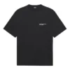 Tricou unisex SS21 cu imprimeu corporativ, guler rotund și mâneci scurte, negru 612966TKV861070