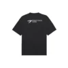 Tricou unisex SS21 cu imprimeu corporativ, guler rotund și mâneci scurte, negru 612966TKV861070