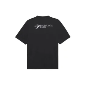 Tricou unisex SS21 cu imprimeu corporativ, guler rotund și mâneci scurte, negru 612966TKV861070