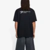 Tricou unisex SS21 cu imprimeu corporativ, guler rotund și mâneci scurte, negru 612966TKV861070