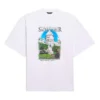 Tricou unisex SS21 din bumbac, oversized, alb 641614TJVH69000