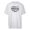 Tricou Vintage Property, croială largă, „Alb Negru” 641675TMVH89012