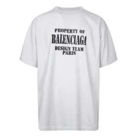 Tricou Vintage Property, croială largă, „Alb Negru” 641675TMVH89012