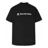 Tricouri cu logo Balenciaga x Alipay „Black White” 787349TRVY91000
