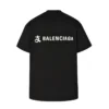 Tricouri cu logo Balenciaga x Alipay „Black White” 787349TRVY91000