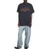 Tricouri Offshore Oversized „Black Faded” 739028TPVM81568