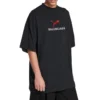 Tricouri oversized Balenciaga x Puma „Black Faded” 831305TTVA61041