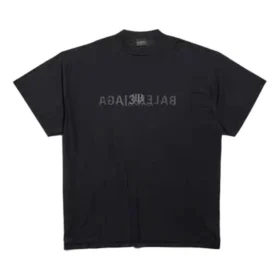 Tricouri oversized cu logo AI pe dos „Black” 787358TQVJ41750