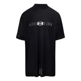 Tricouri oversized cu logo AI pe dos „Black Faded” 787358TQVJ41569