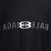 Tricouri oversized cu logo AI pe dos „Black Faded” 787358TQVJ41569