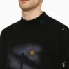 Tricouri Paris Moon Oversized „Black Faded” 739028TQVX61055