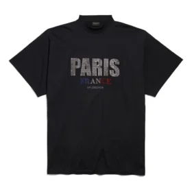 Tricouri Paris Strass Oversized „Negru” 787349TRVL51000