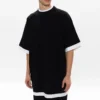 Tricouri suprapus Oversized „Black White” 644693TIVG61070