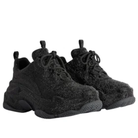 Triple S „Black Rhinestones” 524039W2TST1000