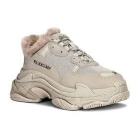 Triple S „Blănură artificială – Bej” 668562W3CQ59710