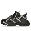 Adidași de sneakerși cu logo Triple S „Negru” 536737W2FAB1090