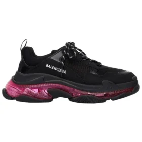Triple S „Talpă transparentă – Negru-Roz Neon” 544351W2FR11053