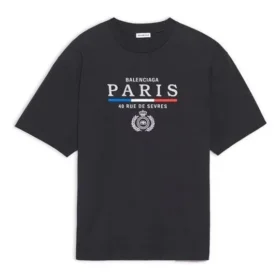 Versiunea Paris cu mâneci scurte, negru 594599TGV481000